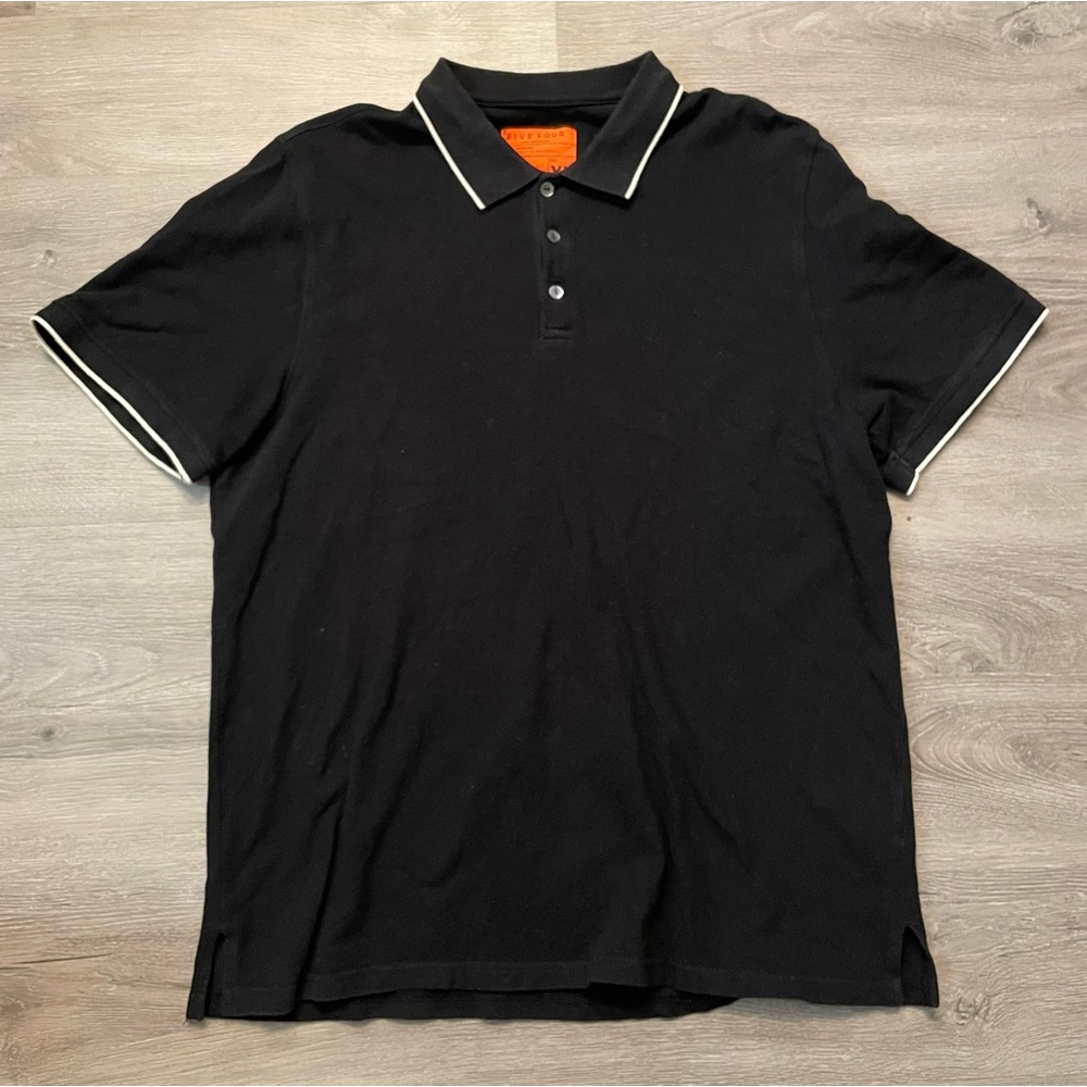 Five Four black XL shortsleeve polo New Republic collaboration